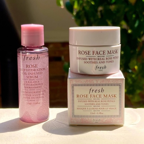fresh Other - ✨FRESH✨Skincare Bundle - Rose Deep Hydration Oil-Infused Serum & Rose Face Mask